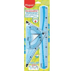 Kit de géométrie Flex, incassable, 3 pièces