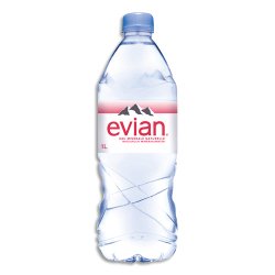 Eau plate évian bouteille 1l