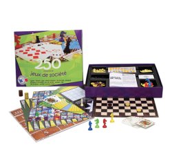 Jeu de societe culture club coffret 250 jeux de societe   echecs dames petitis chevaux  etc