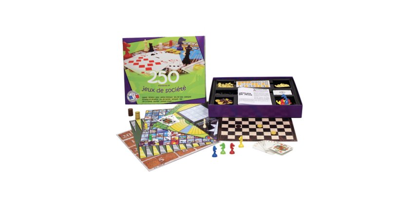Jeu de societe culture club coffret 250 jeux de societe   echecs dames petitis chevaux  etc
