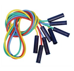 Elastiques cordes a sauter first loisirs cordes a sauter pvc longueur reglable lot de  4