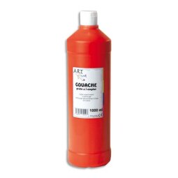 Gouache liquide 1 litre Rouge carmin prete a l'emploi