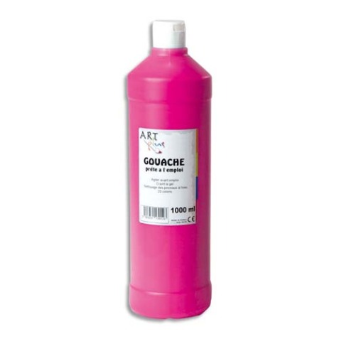 Gouache liquide 1 litre Rose tyrien