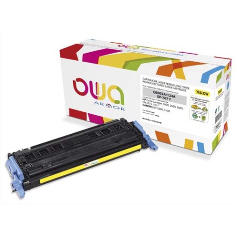 Toner remanufacturé OWA - standard - pour HP Q6001A, CANON 707C