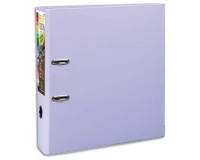Classeur à levier cartonné Exacompta Premtouch A4+ - Dos 8 cm - Violine