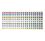 Pierre époxy l'univers de piwi adhésive coloris assortis blister 320 unités