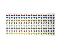 Pierre époxy l'univers de piwi adhésive coloris assortis blister 320 unités