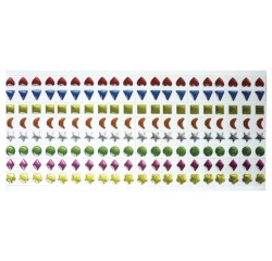Pierre époxy l'univers de piwi adhésive coloris assortis blister 320 unités