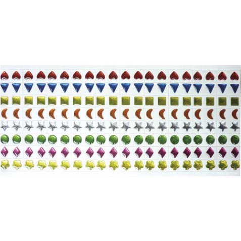 Pierre époxy l'univers de piwi adhésive coloris assortis blister 320 unités