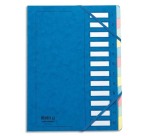 Trieur Junior Clip, 12 compartiments, numérique, bleu