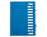 Trieur Junior Clip, 12 compartiments, numérique, bleu