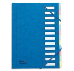 Trieur Junior Clip, 12 compartiments, numérique, bleu
