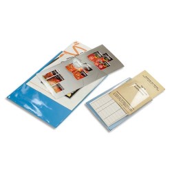 Sachet de 10 étuis de protection simples PVC Haute Qualité 30/100e - A5 - Cristal