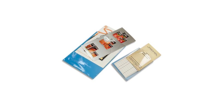 Sachet de 10 étuis de protection simples PVC Haute Qualité 30/100e - A5 - Cristal
