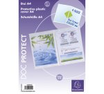 Sachet de 10 étuis de protection doubles PVC Haute Qualité 30/100e - A4 - Cristal