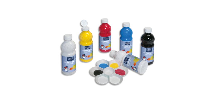 Acrylique Glossy, 500 ml, assorti