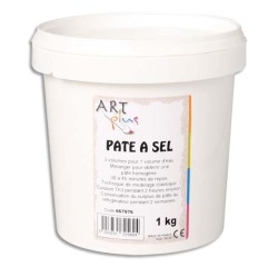 Pate a sel art plus prete a l'emploi avec adjonction eau  cuisson four menager seau 1kg