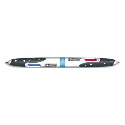 Stylo à bille quatre couleurs Twin Tip, noir/blanc