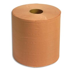 Lot de 2 Bobines d'essuyage 800 formats chamois 2 plis gaufrée - Format : 30 x 26 cm