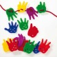 Boîte de 72 mains à lacer L4 x H5 cm, avec 6 lacets coloris assortis