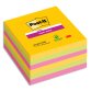 Lot de 6 blocs Carnival lignées Super Sticky 101 x 101 mm - bloc de 90 feuilles