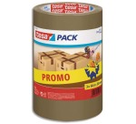Lot de 3 Adhésifs d'emballage en Polypropylène 43 microns - H50 mm x L66 mètres Havane
