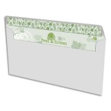 Boîte de 500 enveloppes recyclées extra Blanches 90g format DL 110x220 mm
