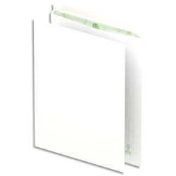 Boîte de 250 pochettes recyclées extra Blanches 90g format C4 229x324 mm