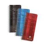 Carnet reliure intégrale 8,5x20cm 180 pages petits carreaux - Assortis