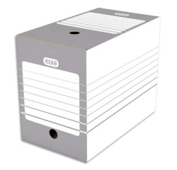 Boîte d'archives, largeur 200 mm, A4, gris / blanc