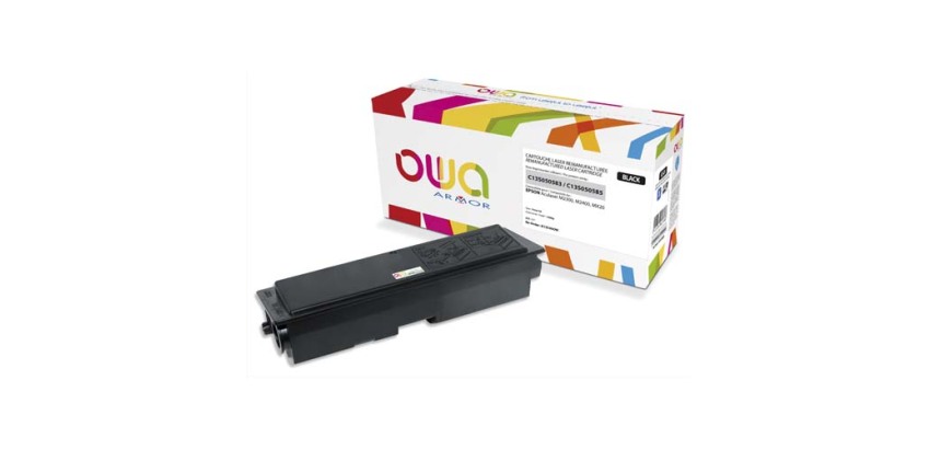 Toner remanufacturé OWA - standard - Noir - pour EPSON C13S050583, C13S050585