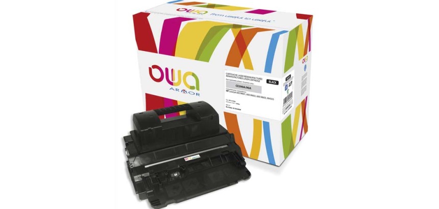 Toner remanufacturé OWA - standard - Noir - pour HP 90A
