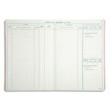 Registre piqûre des mouvements de titres Exacompta - 29,7 X 21 cm - 40 pages