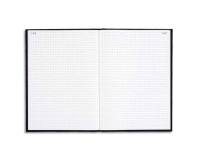 Registre 340X225 Quadrillé 500 pages foliotées - Noir toilé