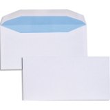 Boîte de 1000 enveloppes Blanches gommées 80g pour mise sous pli automatique format DL2 114X229 mm