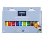 Gouache lefranc bourgeois sans composants toxiques boîte pegboardable 10 tubes 10ml