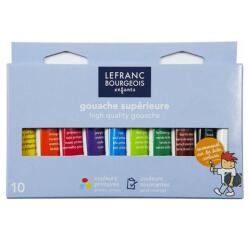 Gouache lefranc bourgeois sans composants toxiques boîte pegboardable 10 tubes 10ml