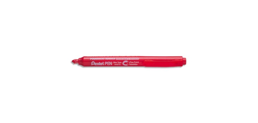 Marqueur permanent rétractable NXS15 Rouge