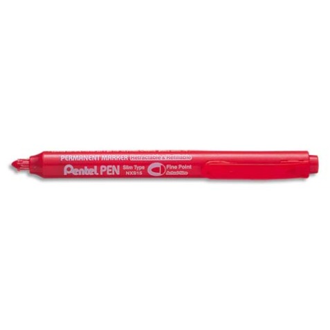 Marqueur permanent rétractable NXS15 Rouge