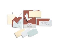Papier correspondance clairefontaine pollen 210g/m2 110x155mm coloris ivoire paquet 25 feuilles