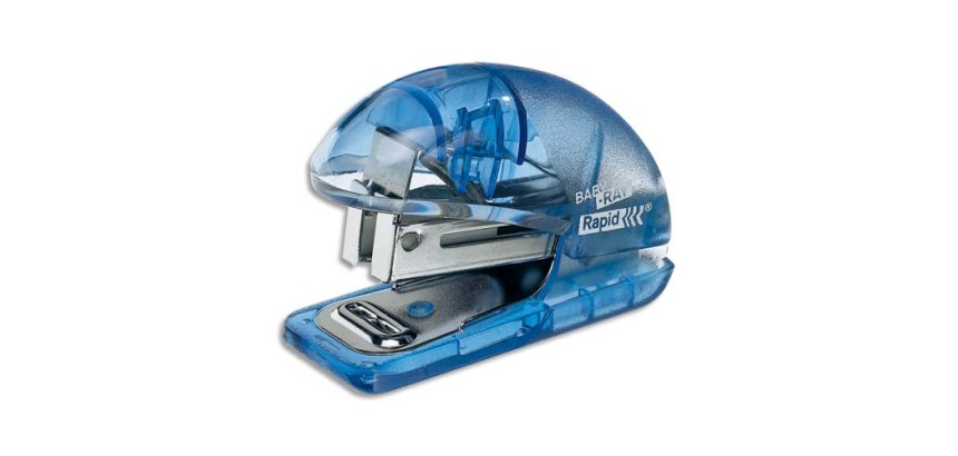 Mini agrafeuse de bureau Rapid Baby Ray F4 - agrafes 24/6 et 26/6 - capacité de 10 feuilles