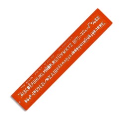 Trace-lettres minerva tracage technique 5mm orange