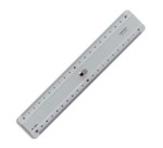 Regle plate double decimetre minerva 2 biseaux 20 cm