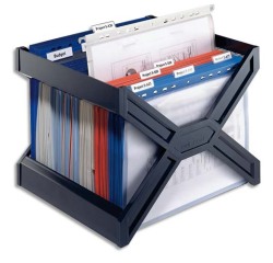 Bac pour dossiers suspendus CARRY plus, noir