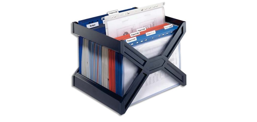 Bac pour dossiers suspendus CARRY plus, noir
