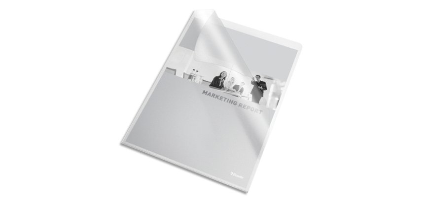 Pochette coin, A4, PVC, transparent, 0,20 mm