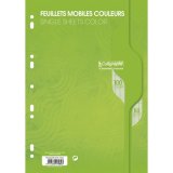 Copies simples Vert perf 2 trous 80g 100 pages grands carreaux Seyès format A4. Film-CAL 7000