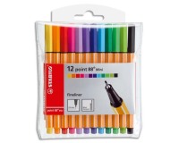 Feutre à pointe fine point 88 mini, étui plastique