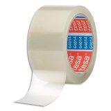 Adhésif d'emballage Polypropylène sans solvant silencieux 45 microns H50mm x L100 mètres Transparent