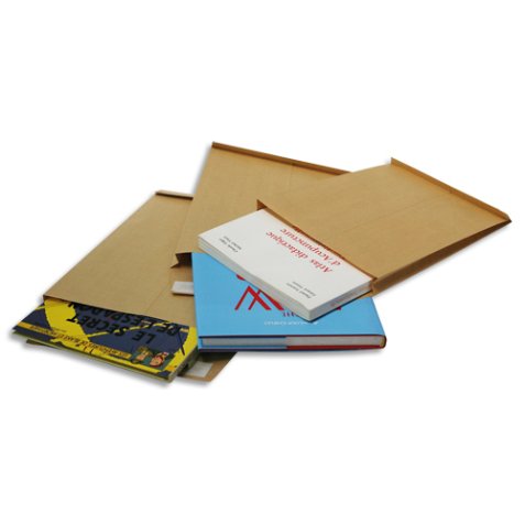 Paquet de 50 pochettes kraft adour auto-adhésives 90 grammes 3 soufflets format 229x324mm C4